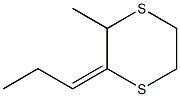 2-Propylidene-3-methyl-1,4-dithiane Struktur