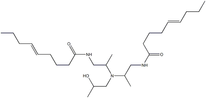 N,N'-[2-Hydroxypropyliminobis(2-methyl-2,1-ethanediyl)]bis(5-nonenamide) Struktur