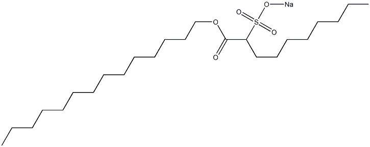 2-(Sodiosulfo)decanoic acid tetradecyl ester Struktur