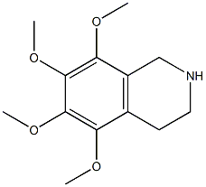 5,6,7,8-Tetramethoxy-1,2,3,4-tetrahydroisoquinoline Struktur