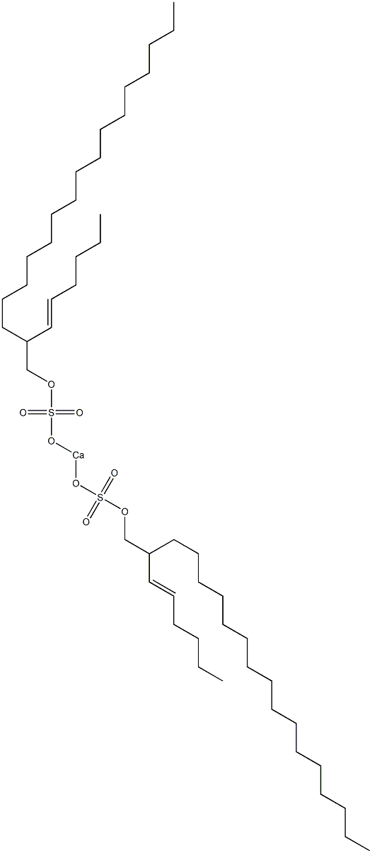 Bis[2-(1-hexenyl)octadecyloxysulfonyloxy]calcium Struktur