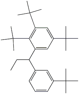 1-(2,3,5-Tri-tert-butylphenyl)-1-(3-tert-butylphenyl)propane Struktur