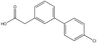 4'-Chloro-1,1'-biphenyl-3-acetic acid Struktur