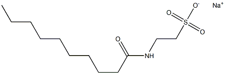 N-Decanoyltaurine sodium salt Struktur