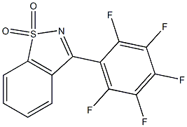 3-(Pentafluorophenyl)-1,2-benzisothiazole 1,1-dioxide Struktur