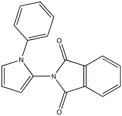 2-(1-Phenyl-1H-pyrrole-2-yl)isoindoline-1,3-dione Struktur