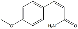 (Z)-3-[4-Methoxyphenyl]acrylamide Struktur