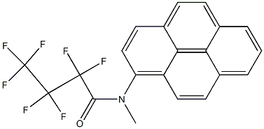 1-[Methyl(heptafluorobutyryl)amino]pyrene Struktur