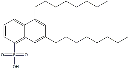 5,7-Dioctyl-1-naphthalenesulfonic acid Struktur