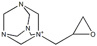 1-[(Oxiranyl)methyl]-1-azonia-3,5,7-triazaadamantane Struktur