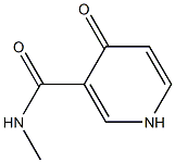 N-Methyl-1,4-dihydro-4-oxopyridine-3-carboxamide Struktur