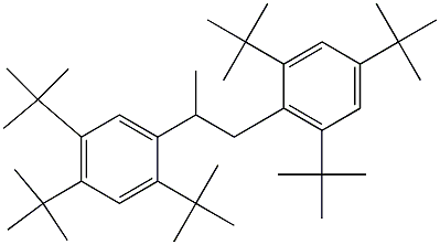 2-(2,4,5-Tri-tert-butylphenyl)-1-(2,4,6-tri-tert-butylphenyl)propane Struktur