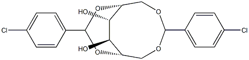 1-O,6-O:2-O,5-O-Bis(4-chlorobenzylidene)-D-glucitol Struktur