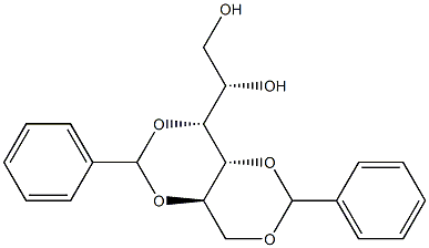 3-O,5-O:4-O,6-O-Dibenzylidene-D-glucitol Struktur