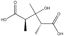 (2R,4R)-3-Hydroxy-2,3,4-trimethylpentanedioic acid Struktur