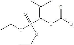 1-(Chlorocarbonyloxy)-2-methyl-1-propenylphosphonic acid diethyl ester Struktur