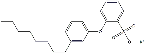 2-(3-Octylphenoxy)benzenesulfonic acid potassium salt Struktur