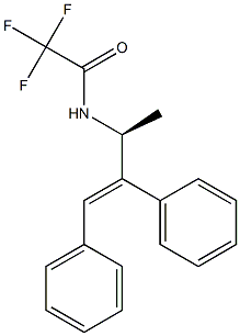 (-)-2,2,2-Trifluoro-N-[(S)-1-methyl-2,3-diphenylallyl]acetamide Struktur