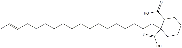 Cyclohexane-1,2-dicarboxylic acid hydrogen 1-(16-octadecenyl) ester Struktur