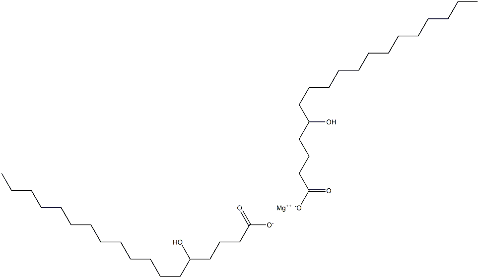 Bis(5-hydroxyoctadecanoic acid)magnesium salt Struktur