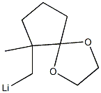 6-Methyl-6-(lithiomethyl)-1,4-dioxaspiro[4.4]nonane Struktur