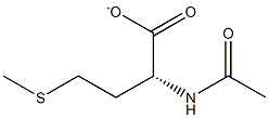 (R)-2-(Acetylamino)-4-(methylthio)butanoate Struktur