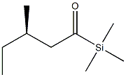 (-)-Trimethyl[(R)-3-methylvaleryl]silane Struktur