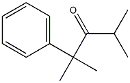 2,4-Dimethyl-2-phenyl-3-pentanone Struktur