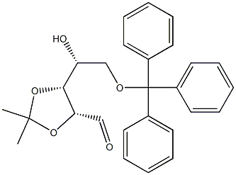 2-O,3-O-Isopropylidene-5-O-trityl-D-ribose Struktur