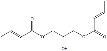 Biscrotonic acid 2-hydroxy-1,3-propanediyl ester Struktur