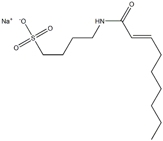 4-(2-Nonenoylamino)-1-butanesulfonic acid sodium salt Struktur