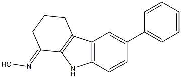 1,2,3,4-Tetrahydro-6-phenyl-9H-carbazol-1-one oxime Struktur