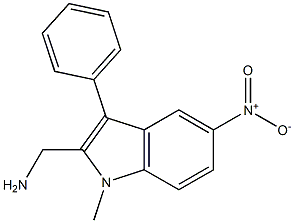 1-Methyl-5-nitro-3-phenyl-1H-indole-2-methanamine Struktur