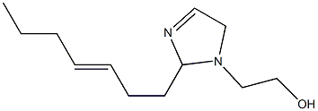 1-(2-Hydroxyethyl)-2-(3-heptenyl)-3-imidazoline Struktur