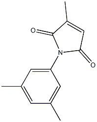 2,5-Dihydro-1-(3,5-dimethylphenyl)-3-methyl-1H-pyrrole-2,5-dione Struktur