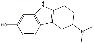 3-(Dimethylamino)-2,3,4,9-tetrahydro-1H-carbazol-7-ol Struktur