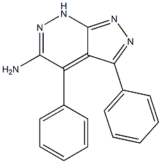 3,4-Diphenyl-7H-pyrazolo[3,4-c]pyridazin-5-amine Struktur