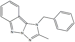 1-Benzyl-2-methyl-1H-[1,2,4]triazolo[1,5-b]indazole Struktur