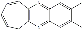 2,3-Dimethyl-6H-cyclohepta[b]quinoxaline Struktur