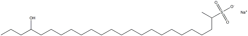 21-Hydroxytetracosane-2-sulfonic acid sodium salt Struktur