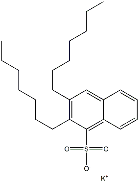 2,3-Diheptyl-1-naphthalenesulfonic acid potassium salt Struktur