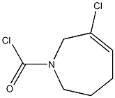 3-Chloro-2,5,6,7-tetrahydro-1H-azepine-1-carbonyl chloride Struktur