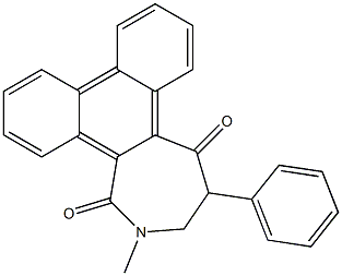 2-Methyl-2,3-dihydro-4-phenyl-1H-phenanthro[9,10-c]azepine-1,5(4H)-dione Struktur