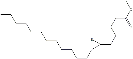 6,7-Epithiononadecanoic acid methyl ester Struktur