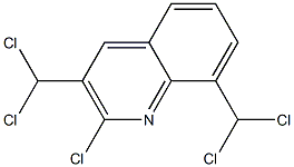 2-Chloro-3,8-bis(dichloromethyl)quinoline Struktur