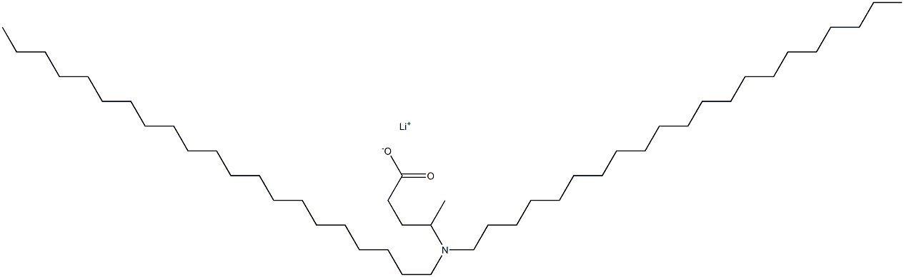 4-(Dihenicosylamino)valeric acid lithium salt Struktur