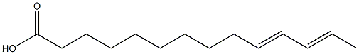 (10E,12E)-10,12-Tetradecadienoic acid Struktur