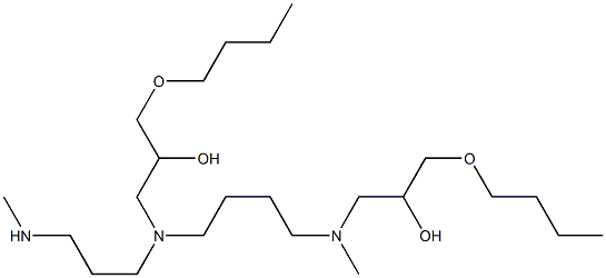 1,1'-[1-(2-Methylaminoethyl)-1,4-butanediylbis(methylimino)]bis(3-butoxy-2-propanol) Struktur