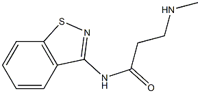 N-(1,2-Benzisothiazol-3-yl)-3-methylaminopropanamide Struktur