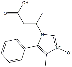 3-[(4-Methyl-5-phenyl-1H-imidazole 3-oxide)-1-yl]butanoic acid Struktur